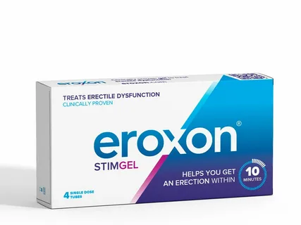 Packaging of Eroxon Gel, a topical application.